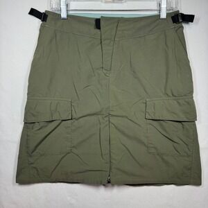 Patagonia Women's Zip Mini Skirt Olive Green Cargo Hiking Outdoor 58638 Sz Small
